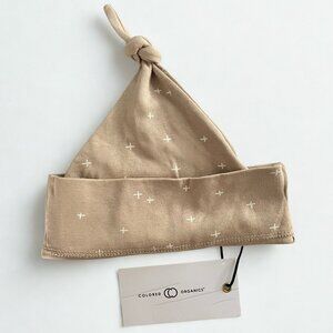 Colored Organics NWT Infant Knotted Hat, Size M/L (6-12M), Beige